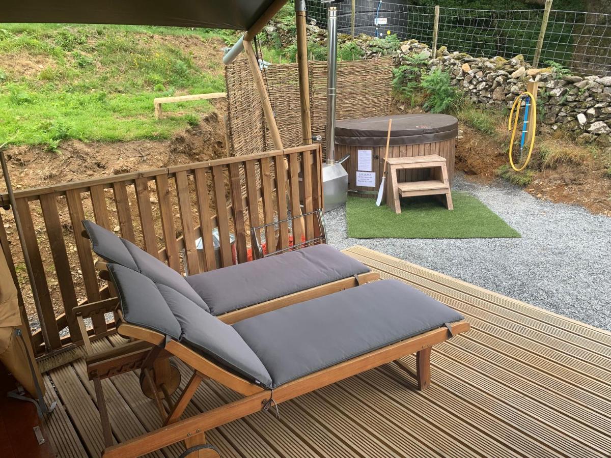 Mountain View Safari Tent With Hot Tub In The Heart Of Snowdonia Dolgellau Zewnętrze zdjęcie