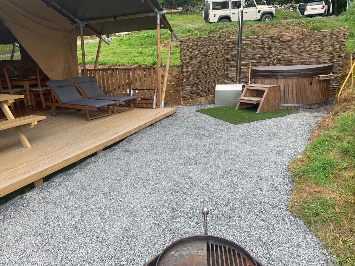 Mountain View Safari Tent With Hot Tub In The Heart Of Snowdonia Dolgellau Zewnętrze zdjęcie